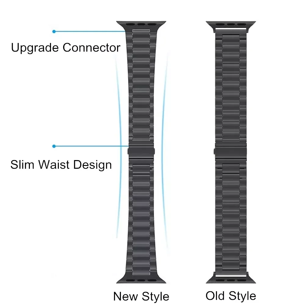 Ultra-thin Stainless Steel Wristband for Apple Watch Band 45mm 41mm 44mm 40mm 42mm 38mm Strap for iWatch SE 7 6 5 4 3 Bracelet