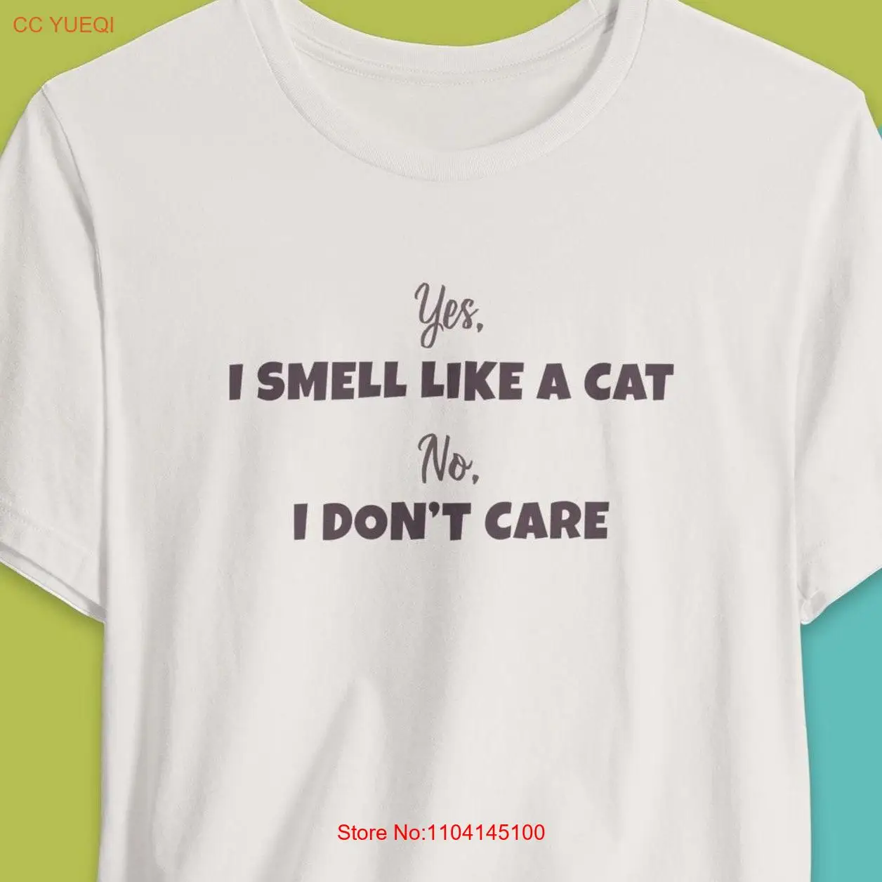 Футболка &quotДа я запах как кошка&quot NoEnName_Null хлопок