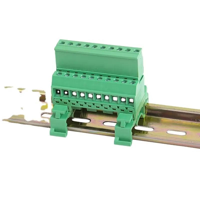 Вставная клеммная колодка 5 08 мм со сварной стыковочной и фиксированной