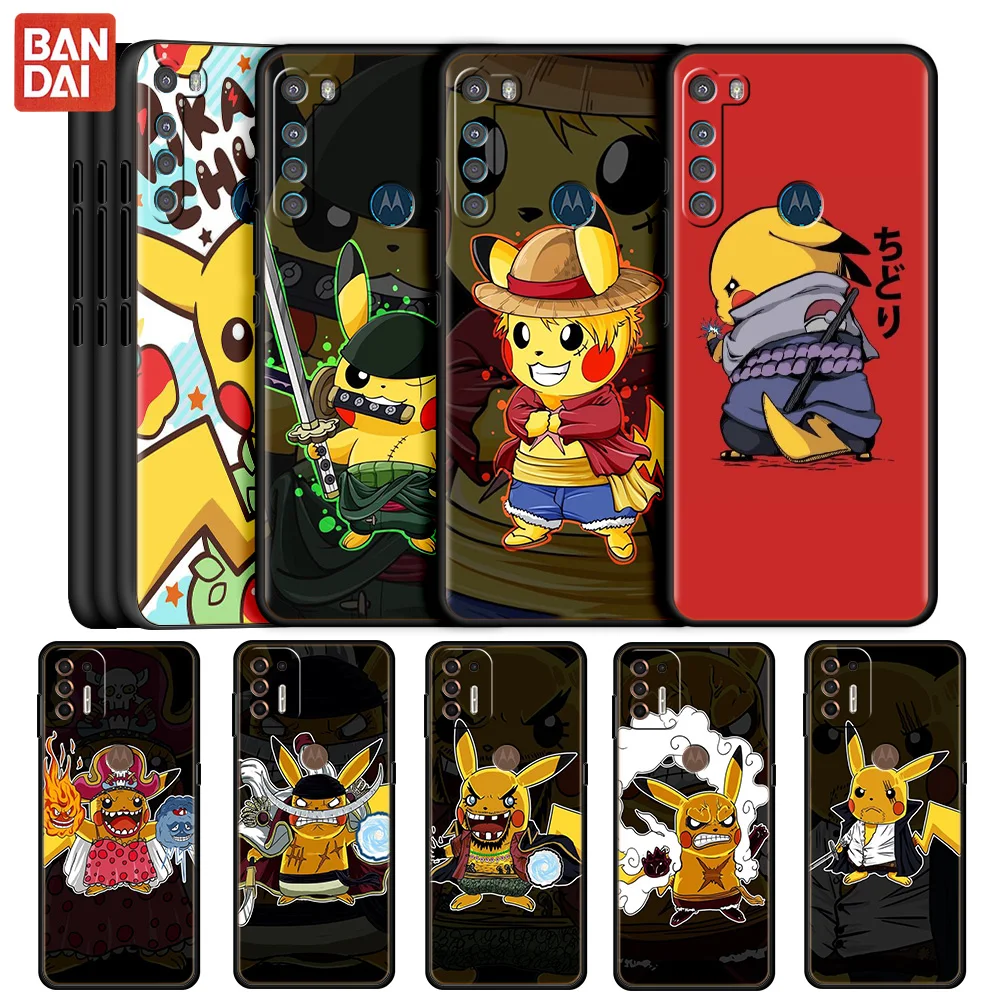 

Pokemon Cool Anime Case For Motorola Moto G30 G50 G60 G8 G9 Power One Fusion Plus E6s Soft Phone Coque Fitted Matte Fundas Capa
