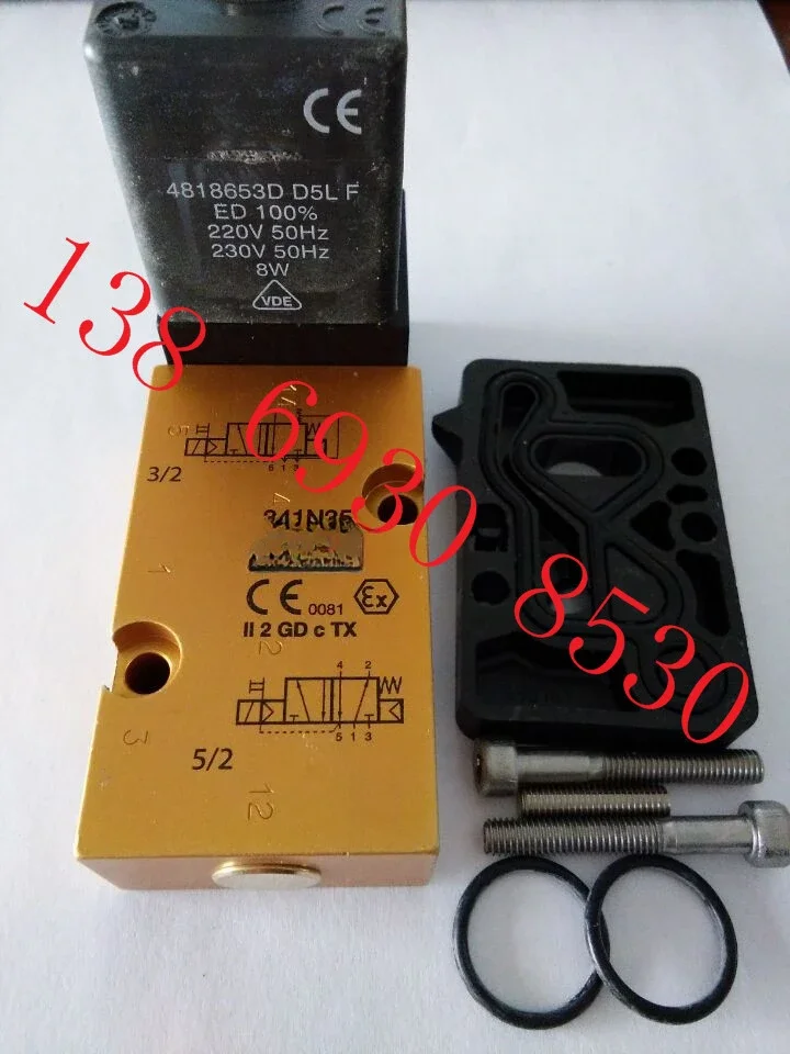 Двухпозиционный пятиходовой электромагнитный клапан реверсивный 341N35-2995- 481865 C2