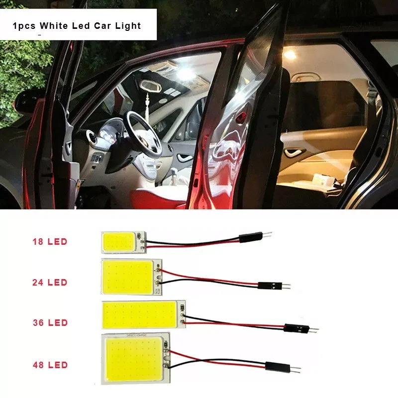 W5W COB Lamp Car Auto Interior Reading Lamp Vehicle Panel Lamp LED Light 12V 6500K White Auto Interior Styling Lamp 1PCS