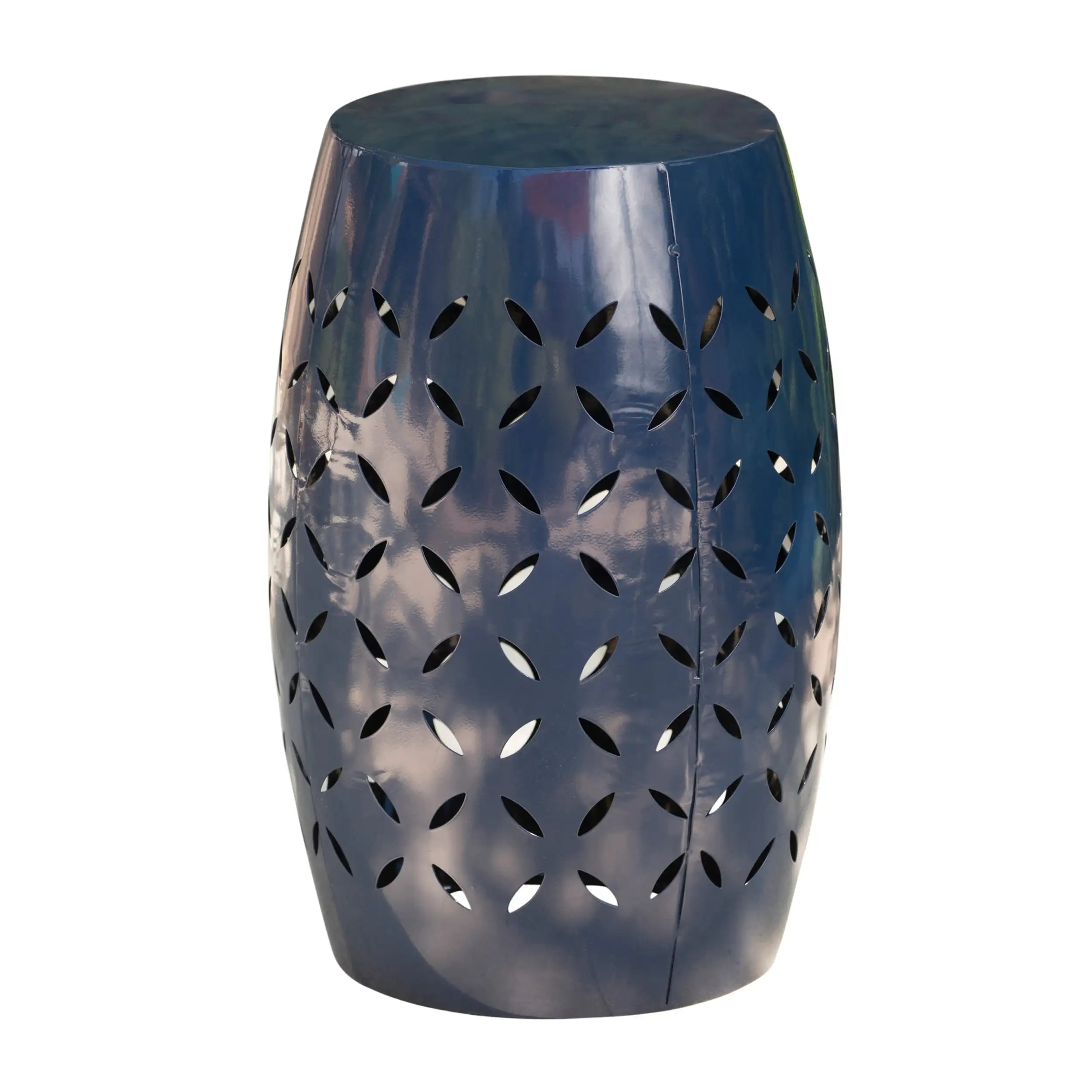 

free shipping Cataleya Outdoor 12" Iron Side Table Dark Blue