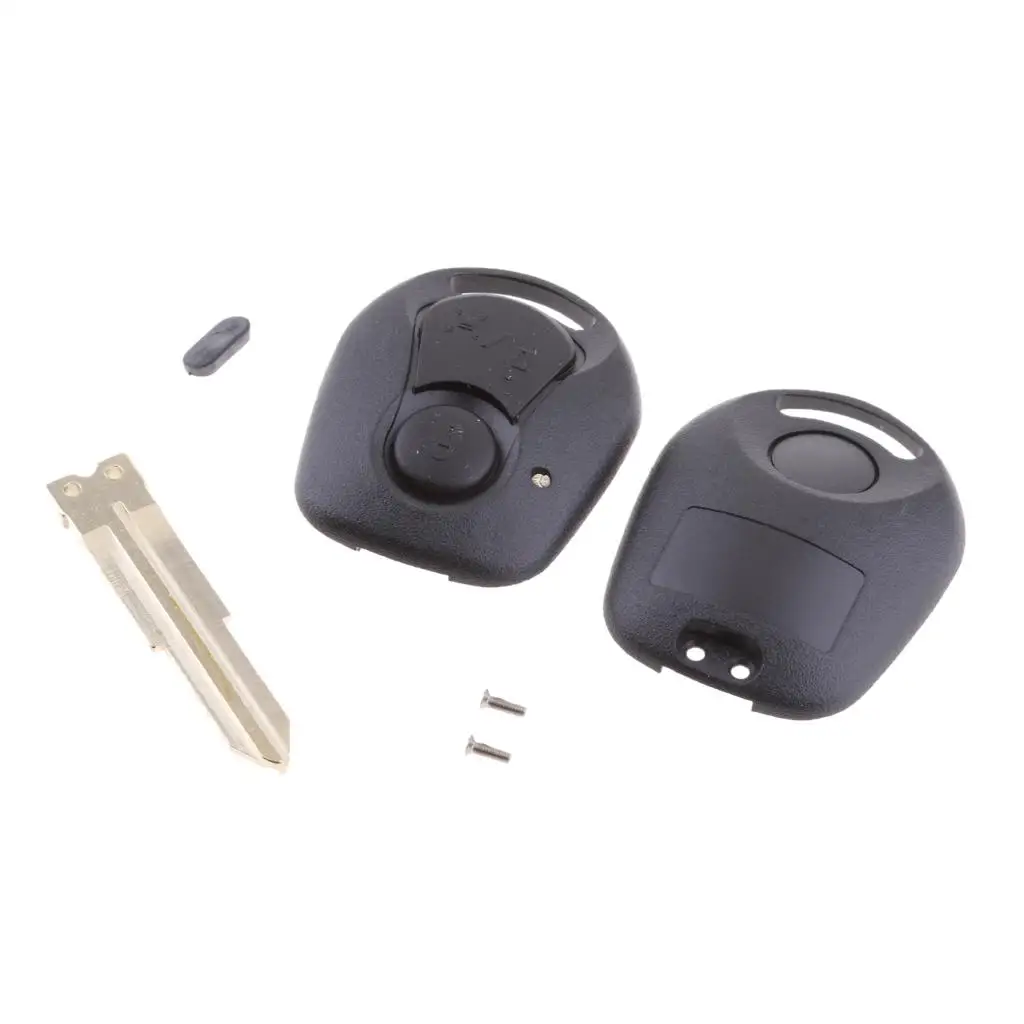 

2 Button Key Shell Fob Replacement Remote with Blank Key for