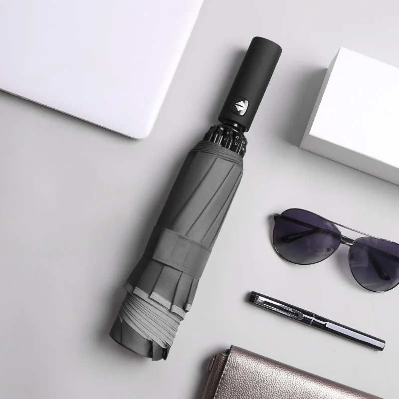 

For Xiaomi 10 Ribs Umbrella Fully Automatic Reflective Umbrella Reverse Folding Multifunctional Sunshade Rain Umbrella Business