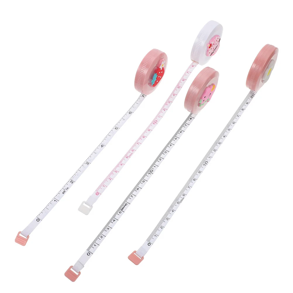 

4Pcs Portable Measuring Tapes Professional Measuring Rulers Household Sewing Rulers