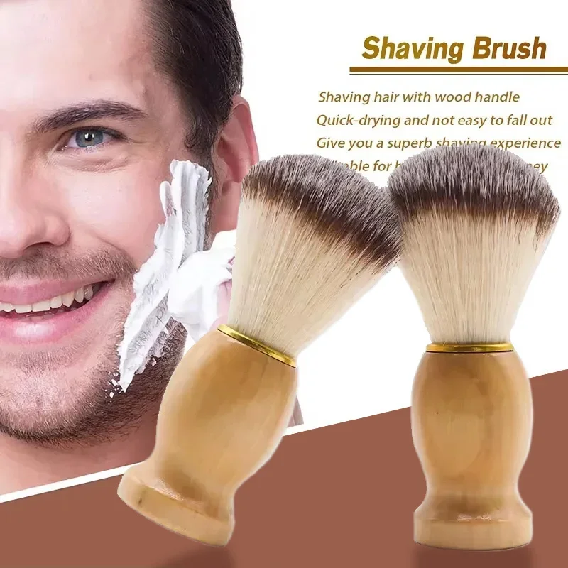 Щетка для бритья Мужская Парикмахерская прибор чистки лица и бороды инструмент