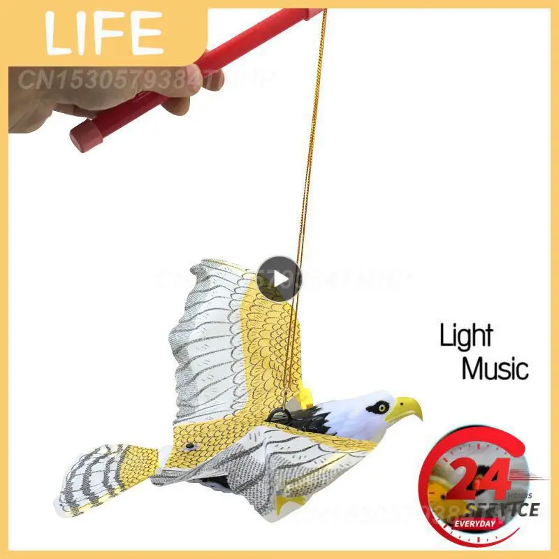 

Luminous Bird With Music Repellent Hanging Eagle Flying Bird Scarer Garden Decoration Portable Flying Bird Garden Decoration