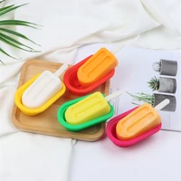 silicone ice cream mold with cover diy tray creative ice making tool silicone ice cream mold household summer reliable materia