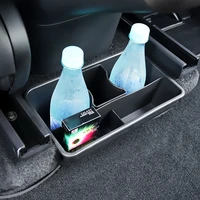 for tesla y modely rear storage box storage under seat trash can interior modification accessories