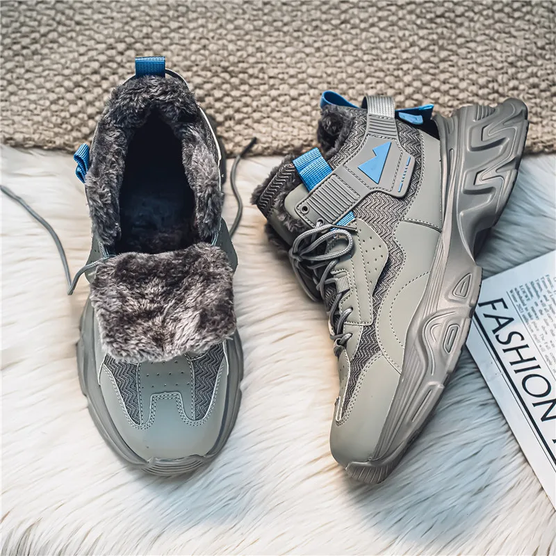 Лидер продаж зимняя мужская обувь хлопковые мужские уличные кроссовки