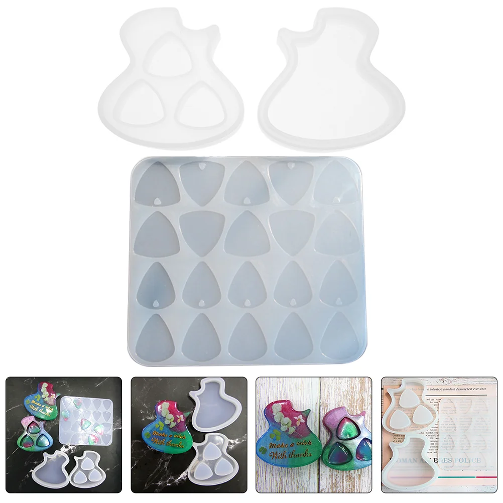 

Casting Plectrums Molds Resin Molds Guitar Picks Holder Silicone Molds Resin Triangle Guitar Plectrums Resin Guitar Picks Moulds