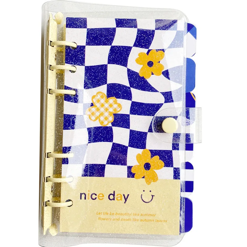 

What A Nice Day Creative Blue Series Spiral Notebook A6 Loose Leaf Journal Gift Lined+Blank+Grid Paper 160P