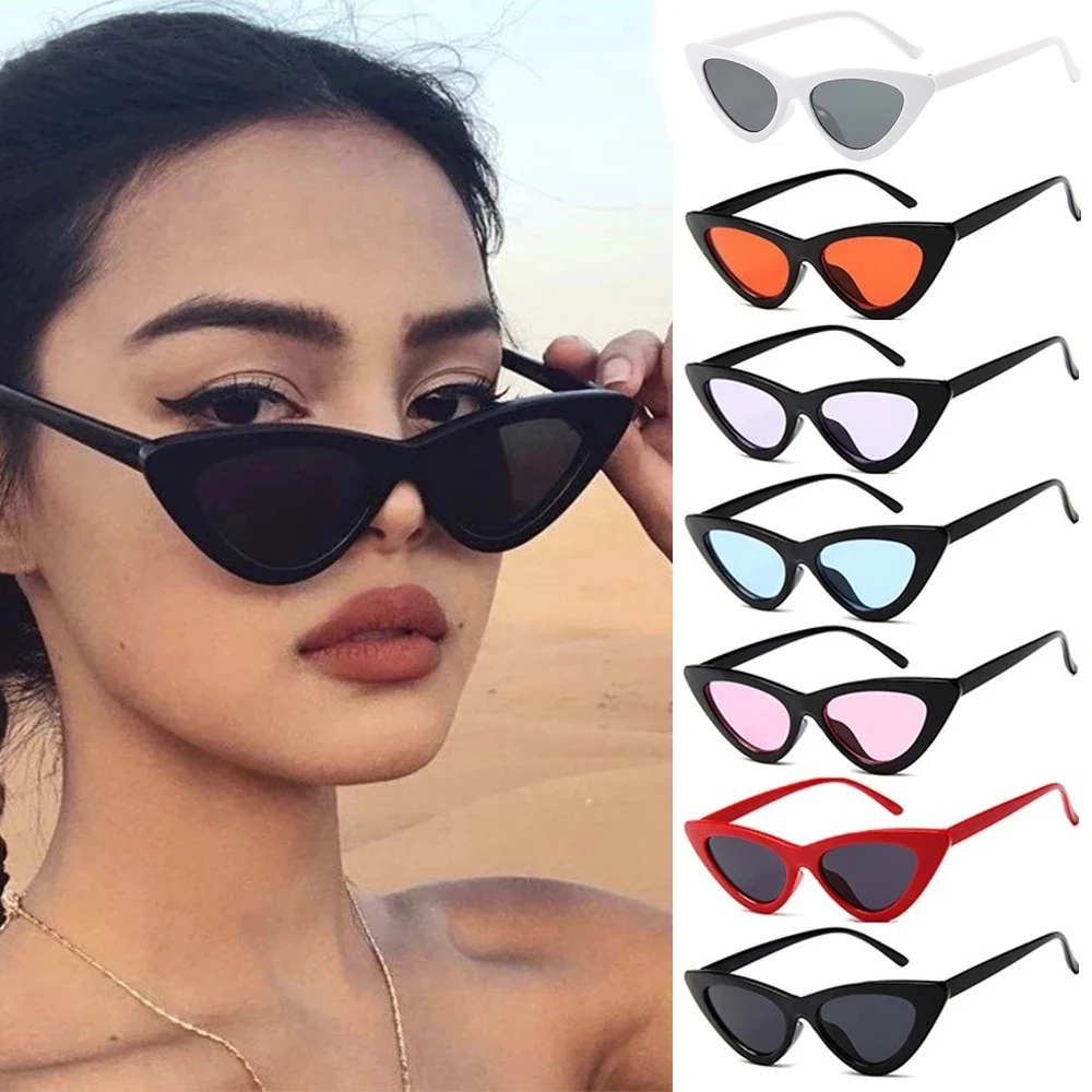 

Vintage Small Cat Eye Sunglasses UV400 for Women Retro Style Hip-hop Triangle Frame Sun Glasses Shades Fashion Eyeglasses