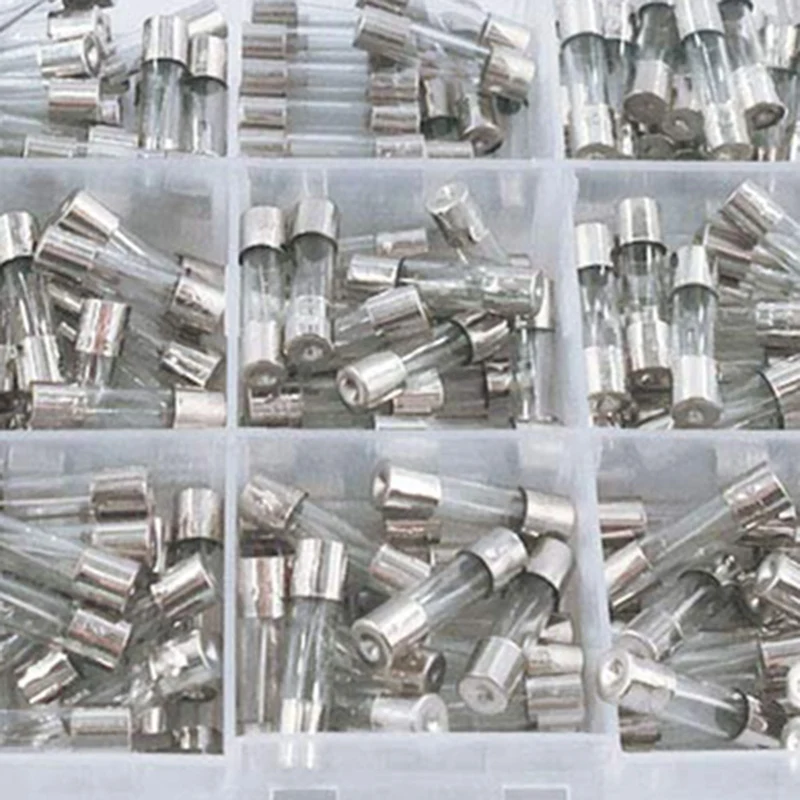 Набор быстродействующих стеклянных предохранителей 5 х 20 мм 250 В 0 1 А/0 25 А/1 А/2 А/3 А/4