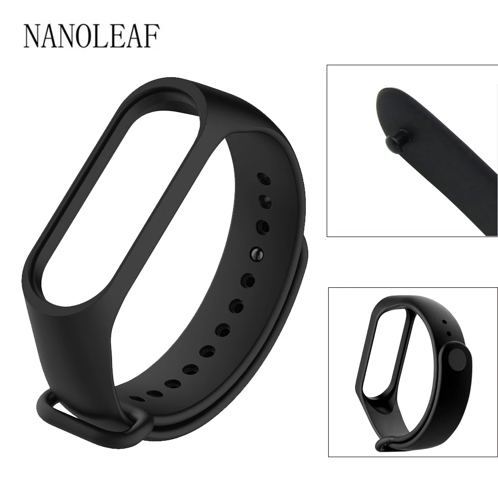 

Сменный ремешок, 1 шт., совместимый с браслетом Xiaomi Mi Band 4/3, силиконовые регулируемые браслеты для Mi Fit 3