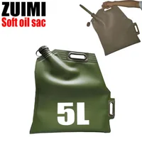 5L Portable Car Motorcycle Soft Oil Bag Bladder Off-road Petrol Cans Spare Oil Storage Fuel Tank Gasoline Bucket Can Petrol can