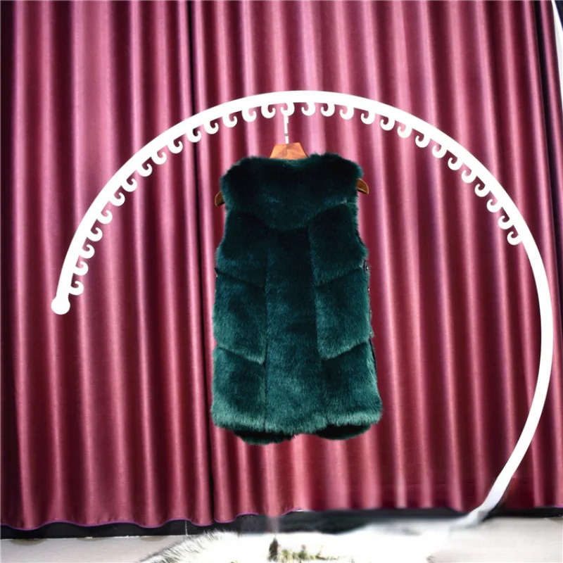 Winter Vest New Women's Mid-Long Faux Fur Coat Korean Vest Autumn Fashion Sleeveless Chaquetas Para Mujer