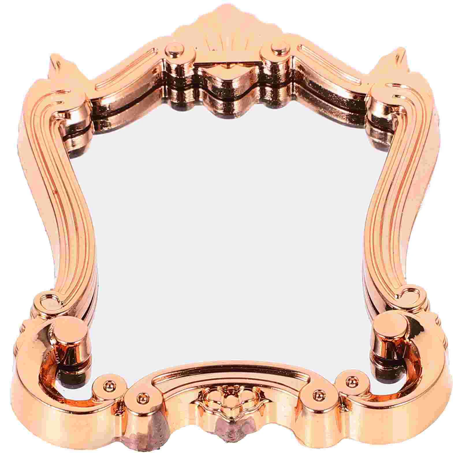 

Miniature Mirror Dollhouse Accessories Wall Vintage Style Mirror for Dollhouse Furniture