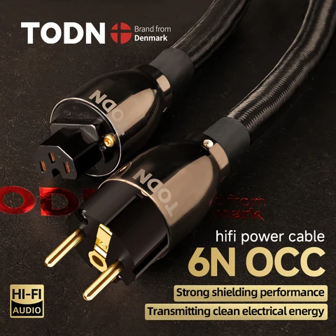 TODN HIFI OCC кабель питания для аудиосистем