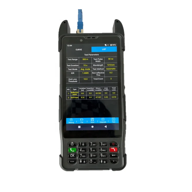 S337 V2 All In One OTDR Telecom Test PDA  Android 9.0 Barcode Scanning+VDSL+ADSL+Optical Power Test+VFL Etc Function