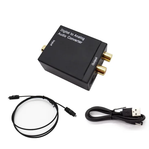 Цифро-аналоговый преобразователь  Optical Fiber Coaxial DAC 2xRCA