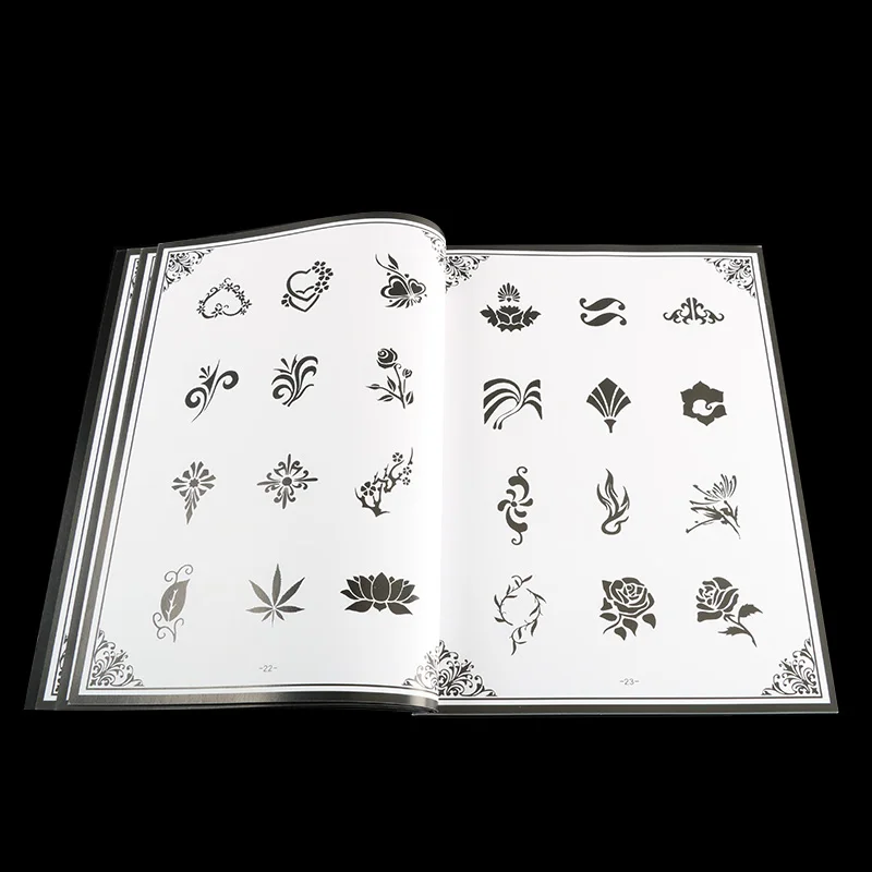 Книга для перманентного дизайна татуировок творческого искусства с