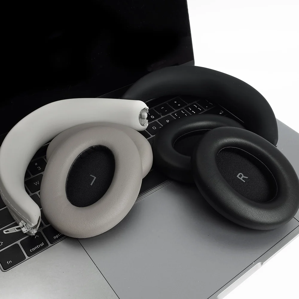 Фото Сменные пенопластовые амбушюры для наушников Sennheiser MOMENTUM 4,0, беспроводная серия, подушечки из пены с эффектом памяти, протеиновая кожа №2