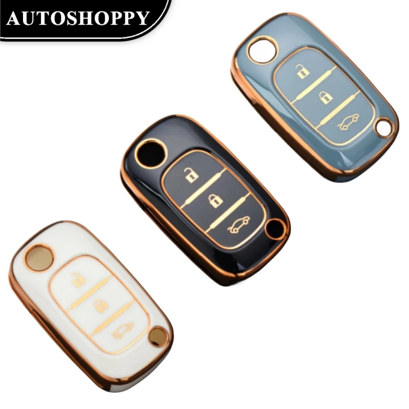 Для Renault Fluence Clio Megane ТПУ чехол для автомобильного ключа с дистанционным