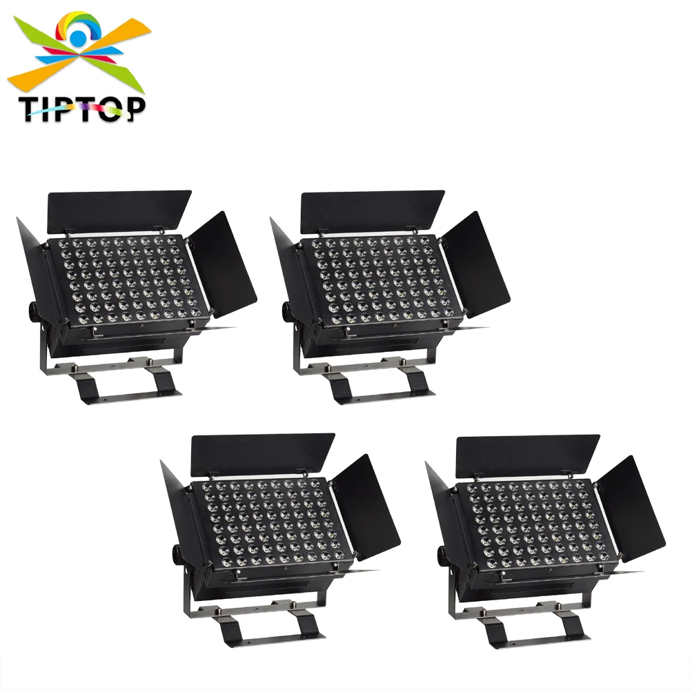 

TIPTOP Stage Light 4XLOT 72x3W RGBW High Power Indoor LED Wall Washer Light 3W X 72PCS 24Red 24 Green 24 Blue 110V-240V
