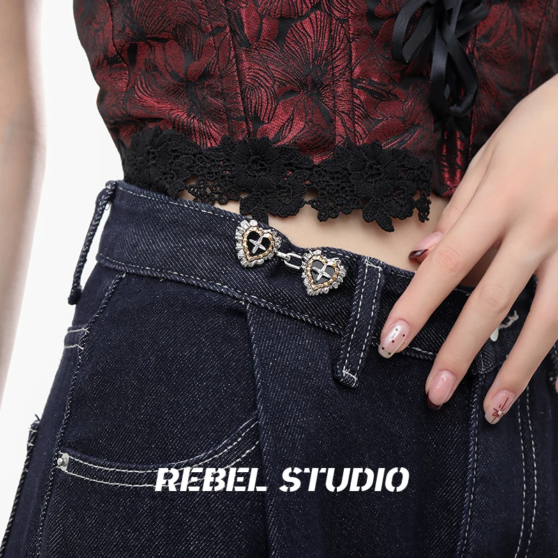 Серьги Rebel Studio Cross Black Lava Love Series оригинальный дизайн милые крутые серьги-колье