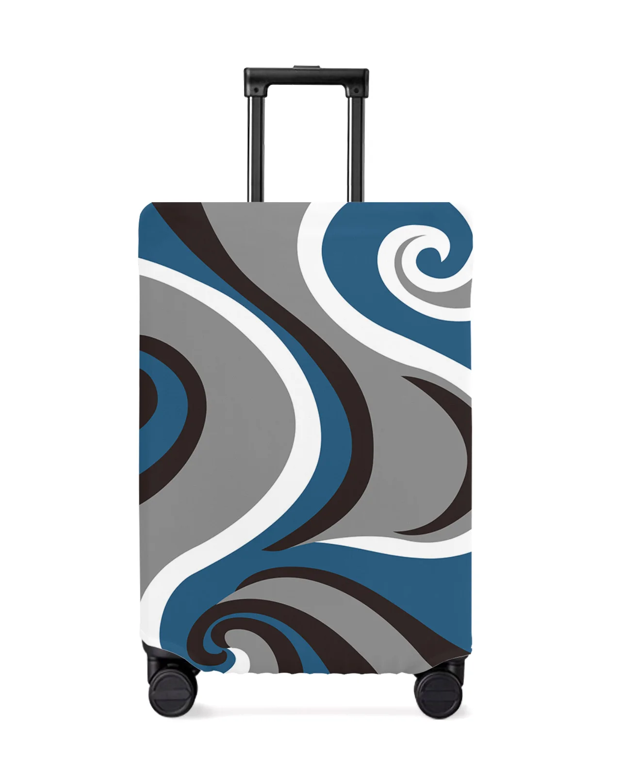 

Contemporary Abstract Whirlpool Blue Travel Luggage Cover Elastic Baggage Cover Suitcase Case Dust Cover Travel Accessories