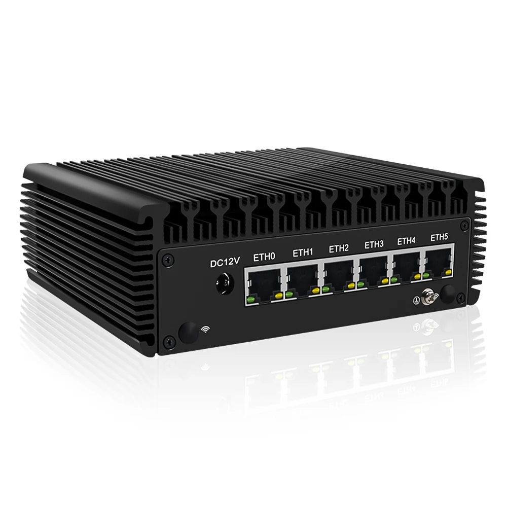 Мини-роутер i7 1165G7 i5 1135G7 2 5 ГГц Intel i225 6LAN RJ45 2xDDR4 NVME |