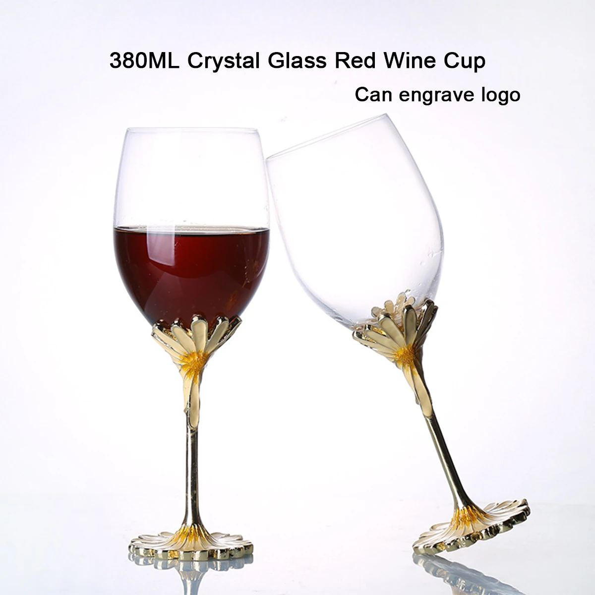 (Логотип может быть выгравирован) 350 мл эмалированный хрустальный бокал для