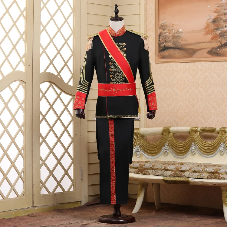 

British Royal Guard Costume Queen's Guard Uniform Prince William Royal Guards Soldiers Costume European Prince Suit Full Set
