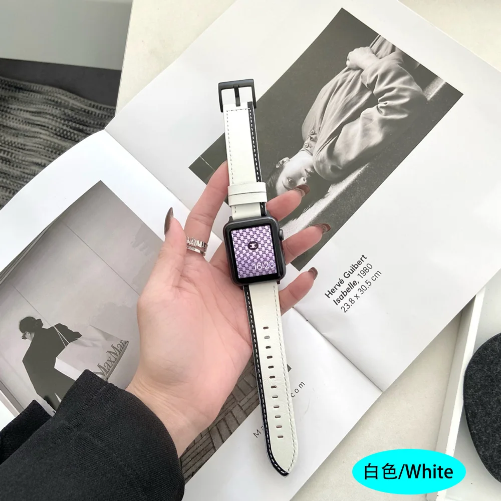 

Подходит для часов Apple Watch, ремешок для пары, ремешок для второго поколения SE с простым модным ремешком для Apple S096