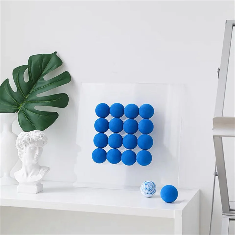 

Синий шар трехмерная декоративная живопись реквизит для съемки креативный орнамент креативный магазин фон макет украшение для дома