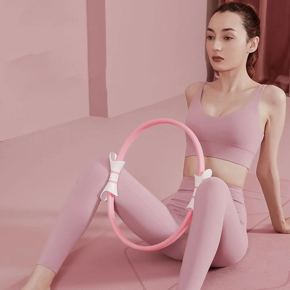 

Yoga Pilates Fitness Rings Women Magic Circle Exercise Home Gym Workout Resistance Sports Lose Weight Body Training Yoga Ring