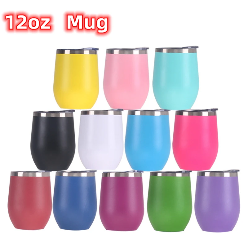12oz Coffee Mug Thermal Cup Drink Tumbler with Lid Stainless Steel Vacuum Insulated Double Wall Mug xicaras caneca copo termico