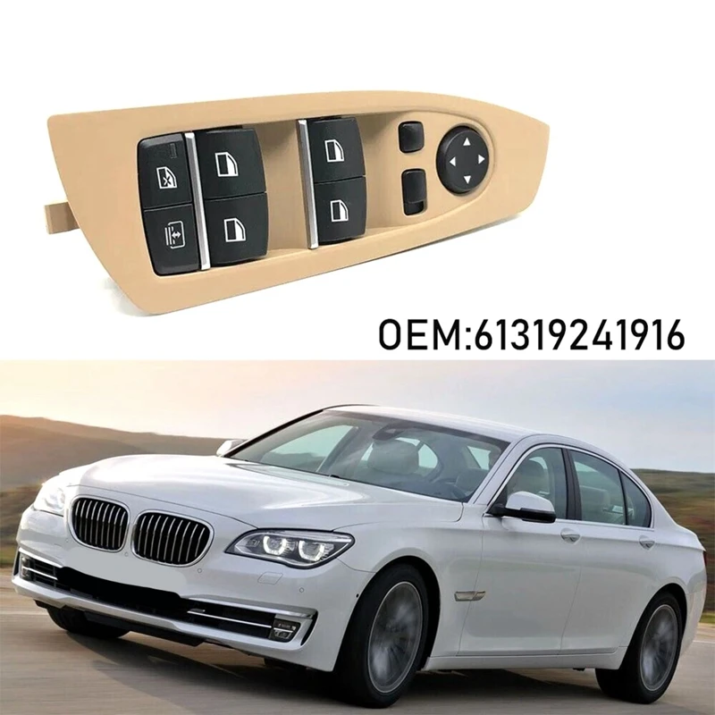 Главный переключатель мощности подъема стеклоподъемника для BMW F01 F02 F03 F04 740I 750Li
