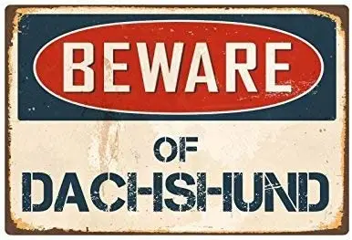 

Металлический знак, Настенный декор, остерегайтесь таксы, двора, гаража, подъездной дорожки, дома, забора, знак