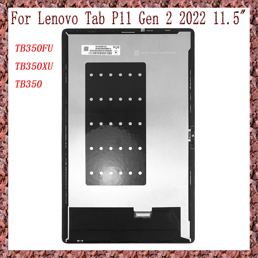 ЖК-дисплей с сенсорным экраном и дигитайзером для Lenovo Tab P11 Gen 2 2022 TB350FU TB350XU TB350