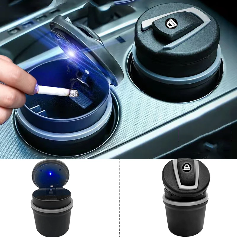 

Car Ashtray with Led Light Smoke Free Car Supplies for Dacia Duster Daster Dokker Logan Sandero Stepway Lodgy Stepwa MCV Spring