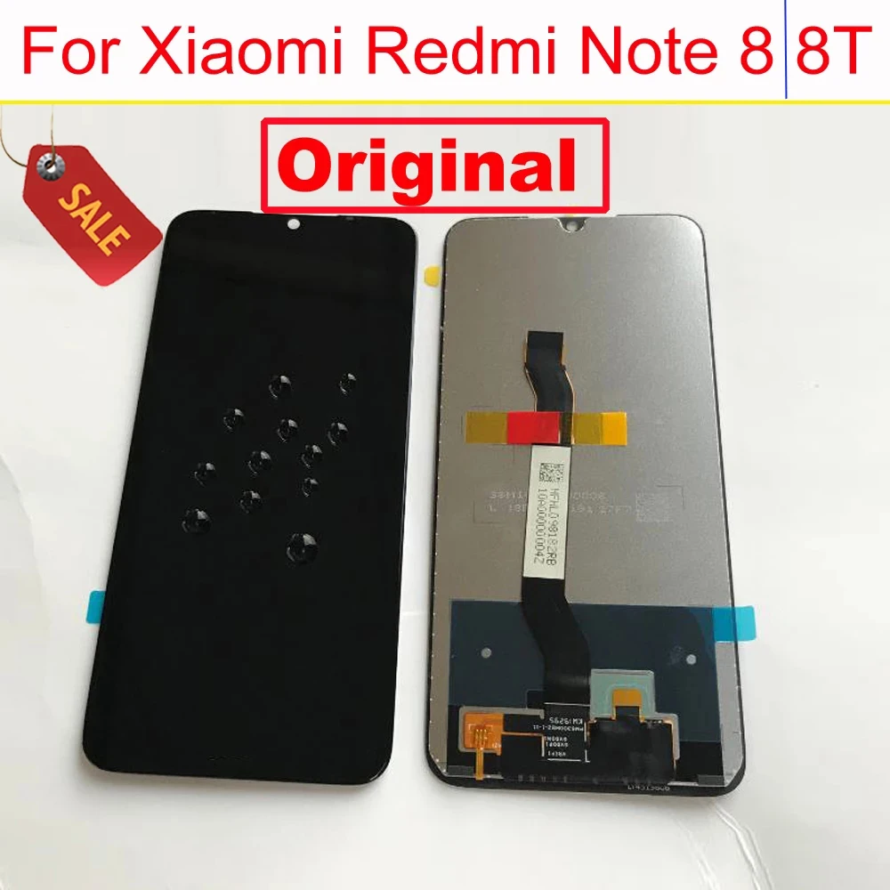

100% Original Best For Xiaomi Redmi Note 8 8T LCD Display Touch Screen Digitizer Assembly + Frame Note8 Phone Sensor Pantalla