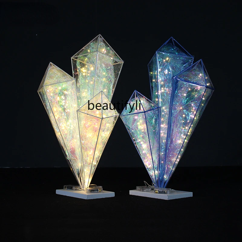 

Железный Т-образный дорожный светильник yj со звездным небом, свадебное СЦЕНИЧЕСКОЕ ОФОРМЛЕНИЕ на месте, украшение в виде сосулек