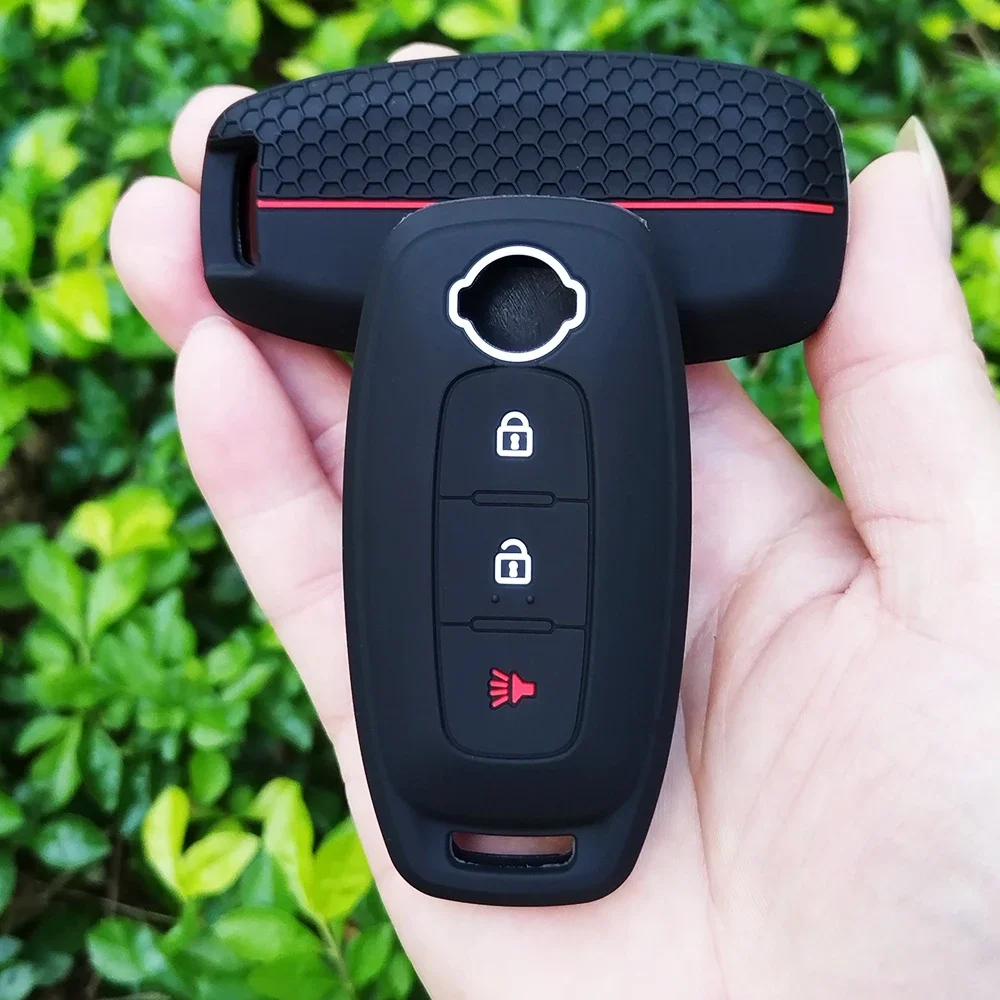 Новый силиконовый чехол для ключей Nissan X-trail t33 Kicks Qashqai J12 Juke Teana Altima Ariya 2023 2024 пульт