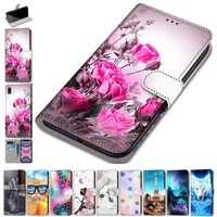 fashion flip leather phone wallet for samsung galaxy j7 pro j8 2018 j710 j7 2016 beast flip phone case floral stand cover d08f
