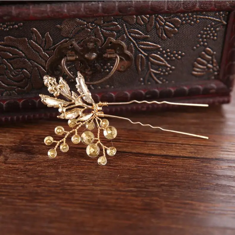 

Pearl Rhinestone Hair Comb Wedding Dress Insert Comb Hair Accessories