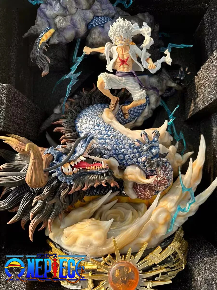 

Original 60cm One Piece Extra Large Collection Figures Nika Luffy Vs Kaido Gk Luminous Statue Toys Ornaments Peripheral Model