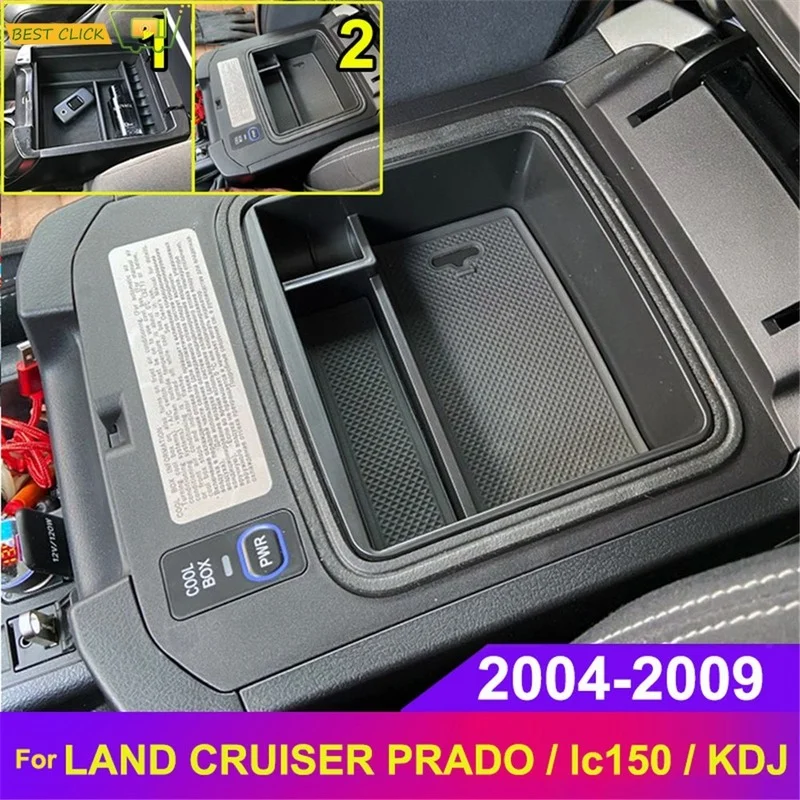 Toyota Land Cruiser Prado ящик для хранения в подлокотнике автомобиля Tray 120 150 FJ120 KDJ 125 2004 2005 2006